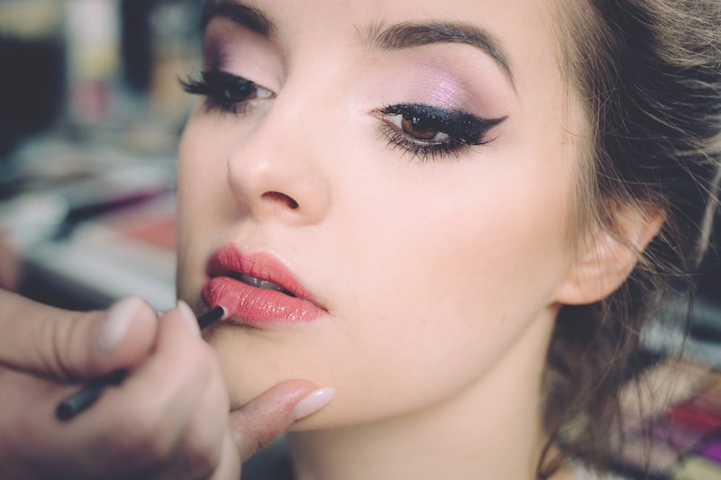Client enjoying a beauty treatment