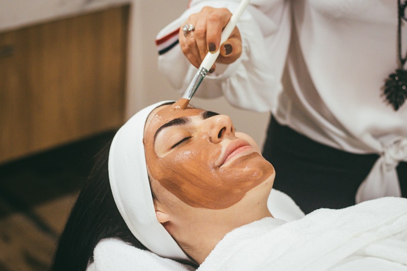 Luxury facial skincare treatment